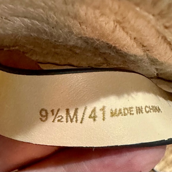 EUC Vince Camuto “Mesteria” Blue Watercolor Ombré Espadrille. Size 9.5M/41 - Picture 13 of 14